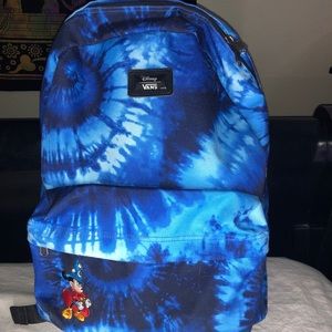Tie-dye vans backpack with Mickey Mouse